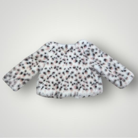 NWOT Rachel Zoe Leopard Print Fur Cape 12 Month Baby Girl - Picture 4 of 4